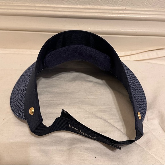 Eric Javits Champ Visor with built-in UPF 50+ $225.00 NEVER WORN Navy Blue - Picture 6 of 7
